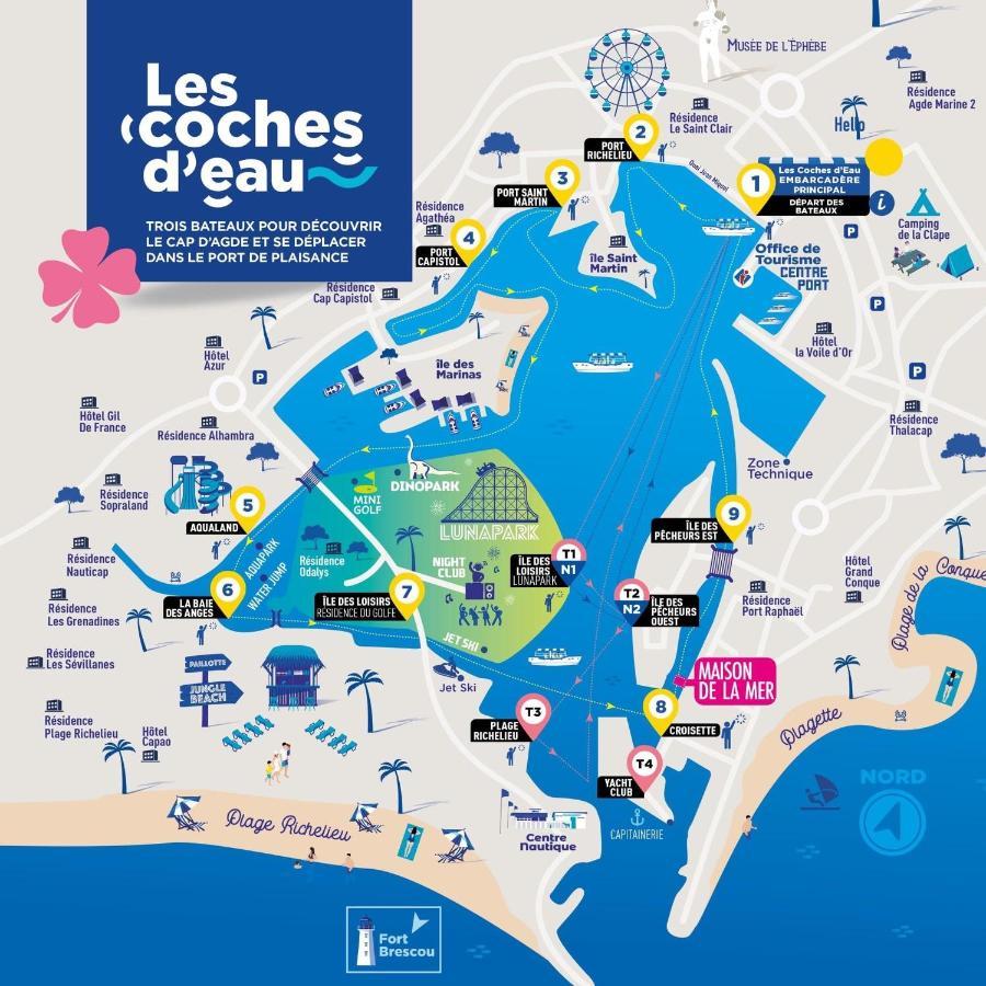 Studio Chaleureux Au Cap D'Agde Εξωτερικό φωτογραφία